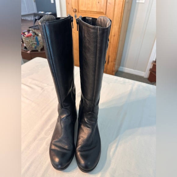 Life Stride Black Zip Up Boots w/Silver Bit On Side Sz 8 Equestrian Style Preppy - Picture 7 of 11